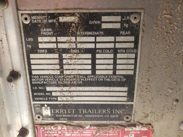 1MT2N5321KH028230 - 2019 MERR TRAILER SILVER photo 10