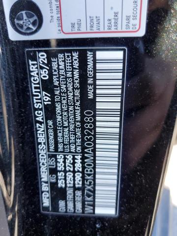 W1K7X5KB0MA032880 - 2021 MERCEDES-BENZ AMG GT 43 BLACK photo 12