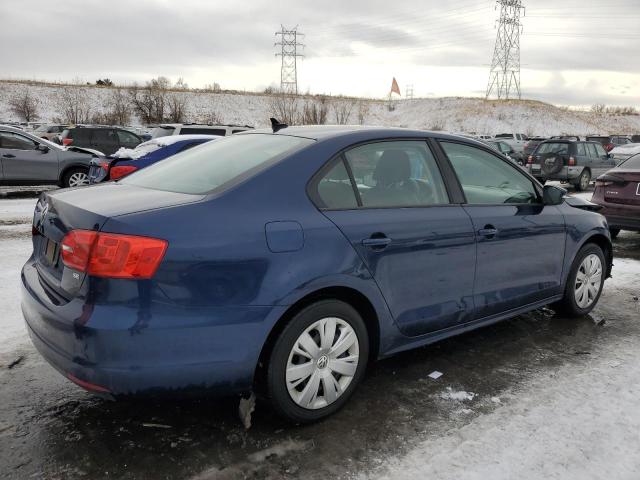 3VWD17AJ2EM413392 - 2014 VOLKSWAGEN JETTA SE BLUE photo 3