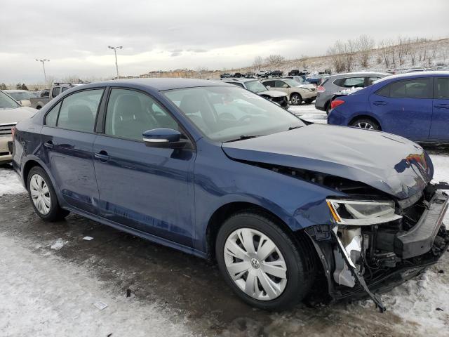 3VWD17AJ2EM413392 - 2014 VOLKSWAGEN JETTA SE BLUE photo 4