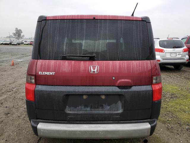 5J6YH18307L010417 - 2007 HONDA ELEMENT LX MAROON photo 6