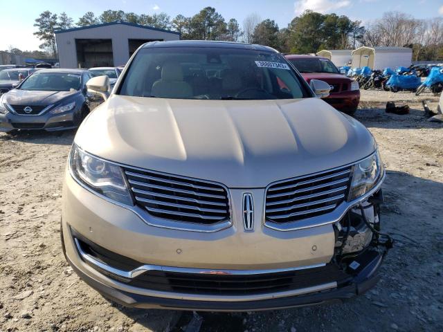 2LMPJ6LR5HBL47018 - 2017 LINCOLN MKX RESERVE GOLD photo 5