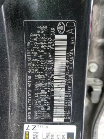 2T1KR32E26C575823 - 2006 TOYOTA COROLLA MA XR BLACK photo 12