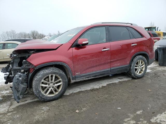 5XYKTCA6XFG651630 - 2015 KIA SORENTO LX RED photo 1