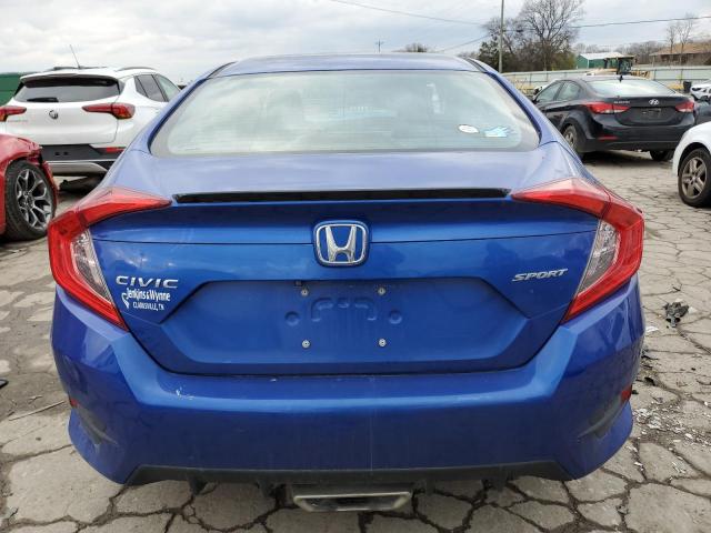 2HGFC2E80KH550827 - 2019 HONDA CIVIC SPORT BLUE photo 6