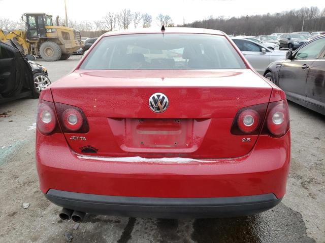 3VWJM71K78M106372 - 2008 VOLKSWAGEN JETTA S RED photo 6