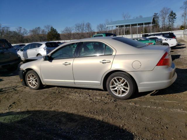 3FAHP0GA9AR384462 - 2010 FORD FUSION S BEIGE photo 2