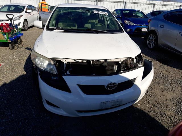 1NXBU40E99Z147869 - 2009 TOYOTA COROLLA BASE WHITE photo 5