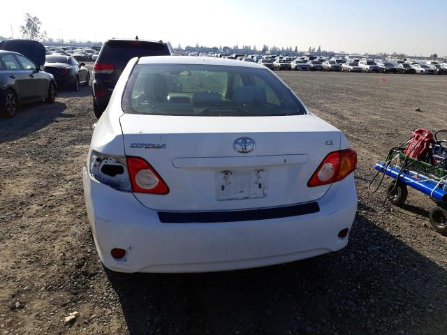 1NXBU40E99Z147869 - 2009 TOYOTA COROLLA BASE WHITE photo 6
