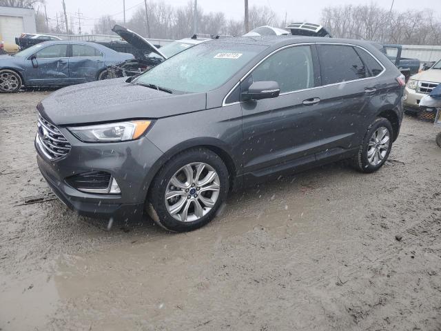 2FMPK4K92KBC59081 - 2019 FORD EDGE TITANIUM GRAY photo 1