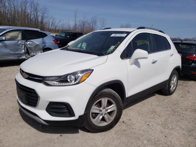 KL7CJPSB9KB880654 - 2019 CHEVROLET TRAX 1LT WHITE photo 2