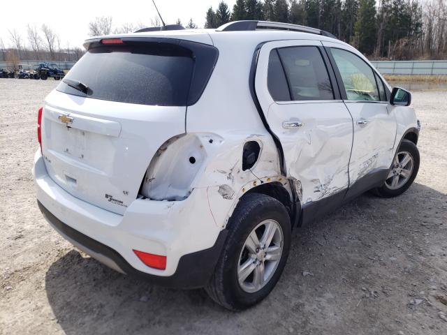 KL7CJPSB9KB880654 - 2019 CHEVROLET TRAX 1LT WHITE photo 4