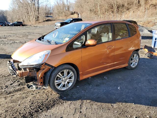 JHMGE87449S025717 - 2009 HONDA FIT SPORT ORANGE photo 1