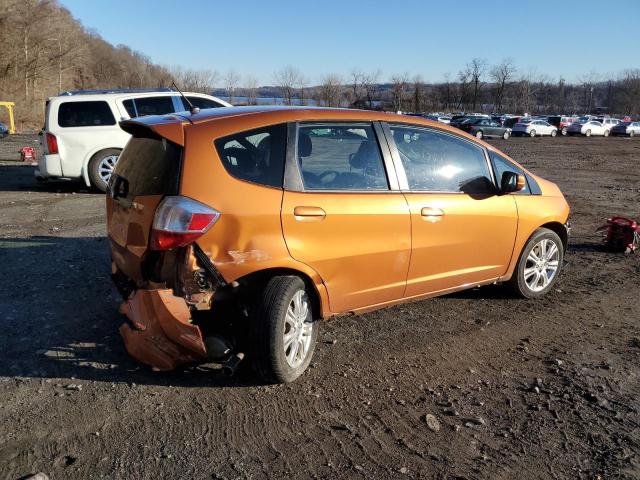 JHMGE87449S025717 - 2009 HONDA FIT SPORT ORANGE photo 3