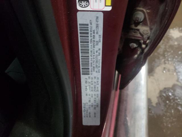 1C6RRFFG9KN727719 - 2019 RAM 1500 BIG H MAROON photo 12