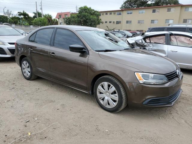 3VW2K7AJ6DM215546 - 2013 VOLKSWAGEN JETTA BASE 棕色 照片 4