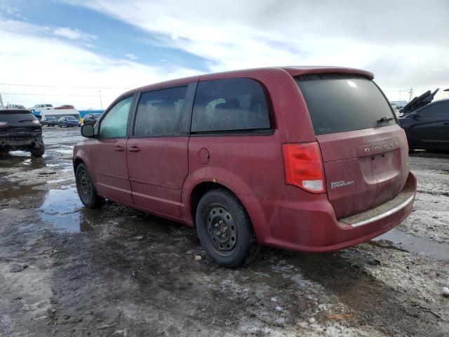 2C4RDGBGXER356032 - 2014 DODGE GRAND CARA SE MAROON photo 2