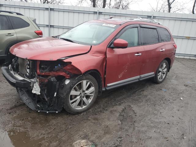 5N1AR2MM3DC646524 - 2013 NISSAN PATHFINDER S Бордовий фото 1