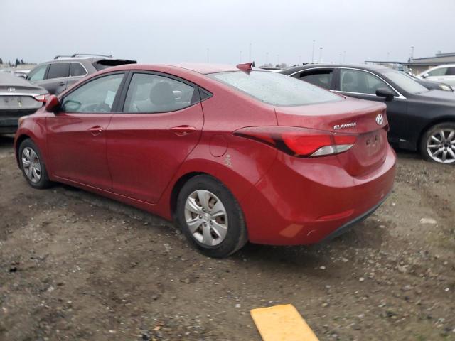 KMHDH4AE1GU644911 - 2016 HYUNDAI ELANTRA SE RED photo 2