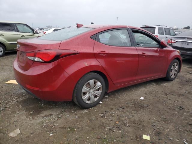 KMHDH4AE1GU644911 - 2016 HYUNDAI ELANTRA SE RED photo 3