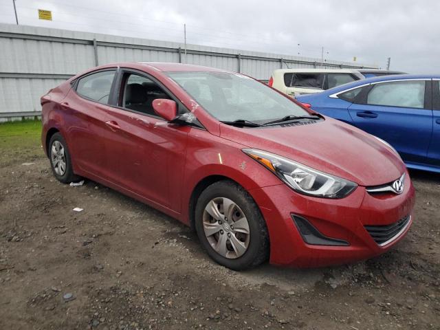 KMHDH4AE1GU644911 - 2016 HYUNDAI ELANTRA SE RED photo 4