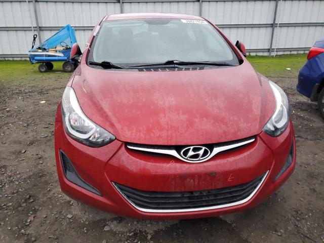 KMHDH4AE1GU644911 - 2016 HYUNDAI ELANTRA SE RED photo 5