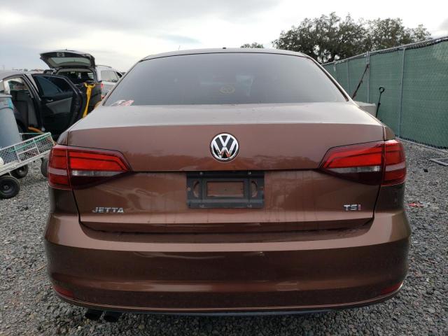 3VW2B7AJ6HM340231 - 2017 VOLKSWAGEN JETTA S BROWN photo 6