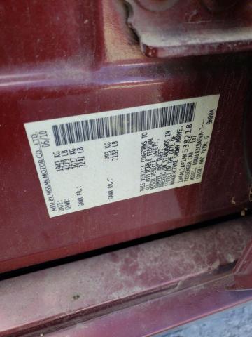 1N4AL2AP1AN538218 - 2010 NISSAN ALTIMA BAS RED photo 12