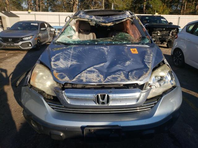 5J6RE38728L009573 - 2008 HONDA CR-V EXL BLUE photo 5