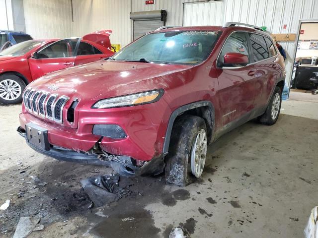 1C4PJMCB2EW182255 - 2014 JEEP CHEROKEE LATITUDE MAROON photo 1