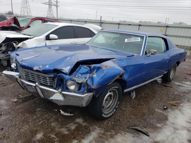 1H57J2B577452 - 1972 CHEVROLET MONTECARLO BLUE photo 1