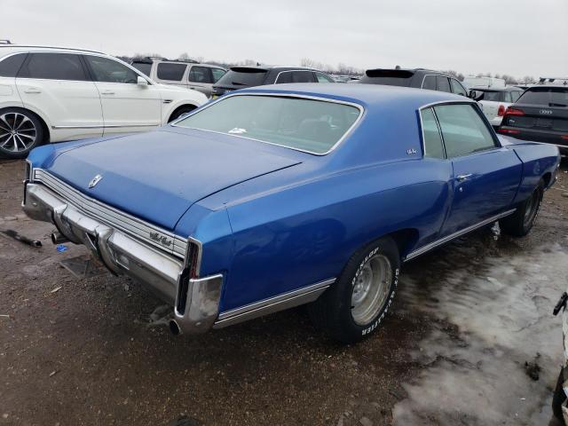 1H57J2B577452 - 1972 CHEVROLET MONTECARLO BLUE photo 3