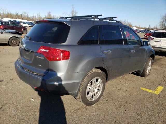 2HNYD28468H552274 - 2008 ACURA MDX TECHNOLOGY GRAY photo 3