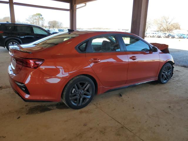 3KPF34AD8ME364982 - 2021 KIA FORTE GT LINE ORANGE photo 3