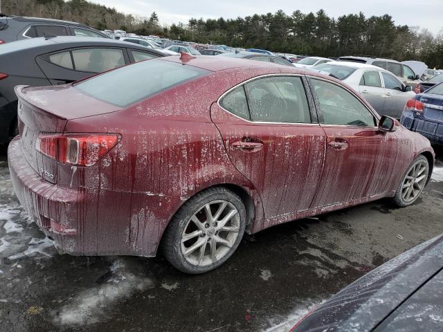 JTHCF5C25C5053479 - 2012 LEXUS IS 250 RED photo 3