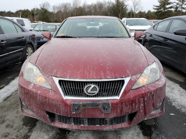 JTHCF5C25C5053479 - 2012 LEXUS IS 250 RED photo 5