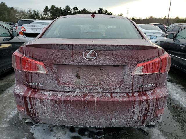 JTHCF5C25C5053479 - 2012 LEXUS IS 250 RED photo 6