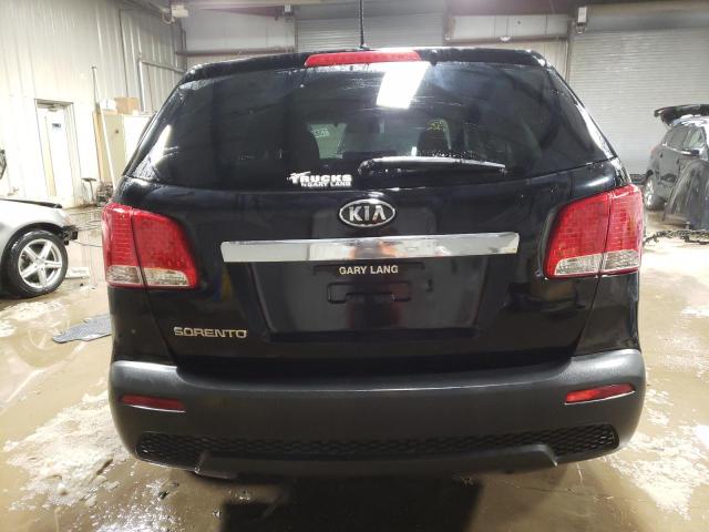 5XYKT3A16CG204499 - 2012 KIA SORENTO BASE BLACK photo 6