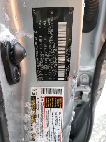 5TDGZRAH3LS000752 - 2020 TOYOTA HIGHLANDER XLE Silber Foto 13