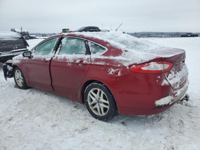 3FA6P0HD4ER218937 - 2014 FORD FUSION SE RED photo 2