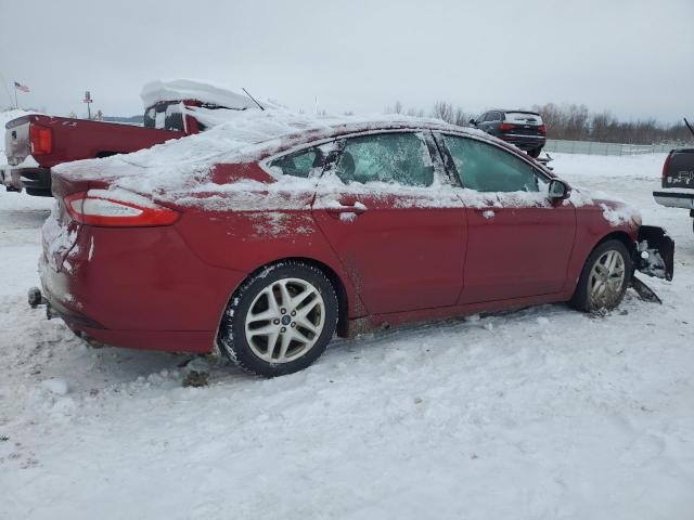 3FA6P0HD4ER218937 - 2014 FORD FUSION SE RED photo 3