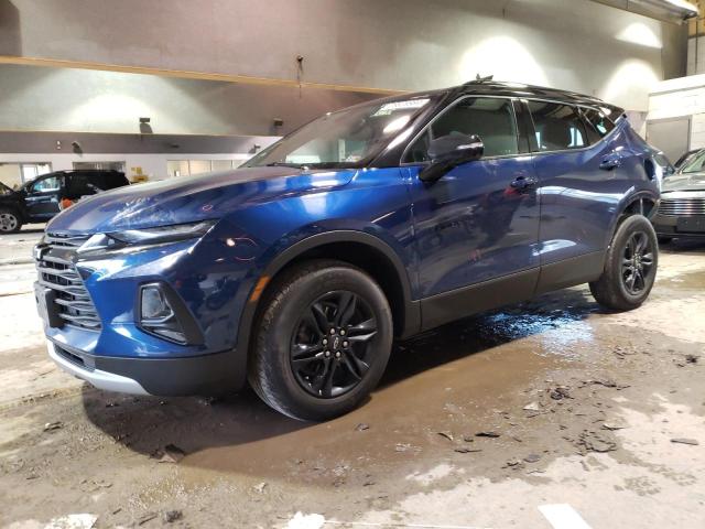 3GNKBHR49NS137632 - 2022 CHEVROLET BLAZER 2LT BLUE photo 1