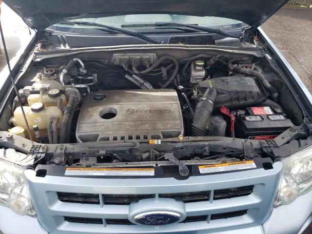 1FMCU49379KA16554 - 2009 FORD ESCAPE HYBRID BLUE photo 11