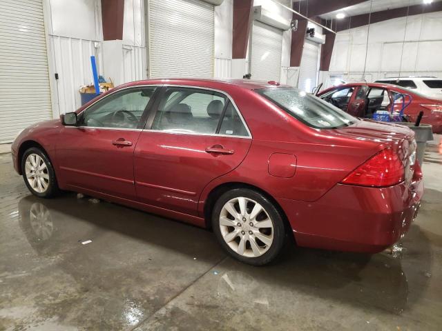 1HGCM66596A025507 - 2006 HONDA ACCORD EX MAROON photo 2