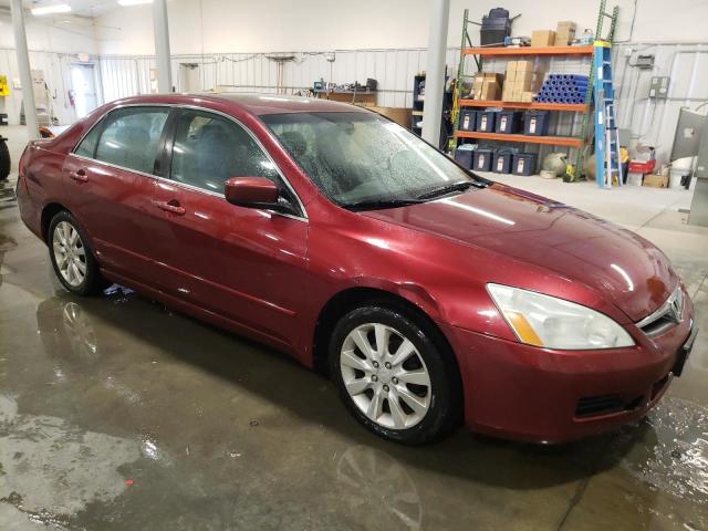 1HGCM66596A025507 - 2006 HONDA ACCORD EX MAROON photo 4