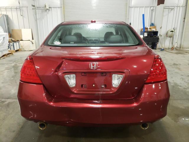 1HGCM66596A025507 - 2006 HONDA ACCORD EX MAROON photo 6