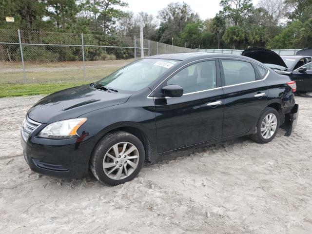 3N1AB7AP7FY337995 - 2015 NISSAN SENTRA S BLACK photo 1