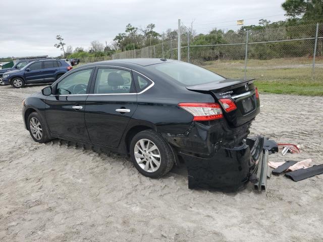 3N1AB7AP7FY337995 - 2015 NISSAN SENTRA S BLACK photo 2