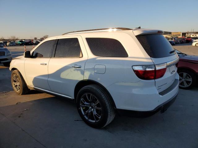 1C4SDJDT4DC699600 - 2013 DODGE DURANGO CREW WHITE photo 2