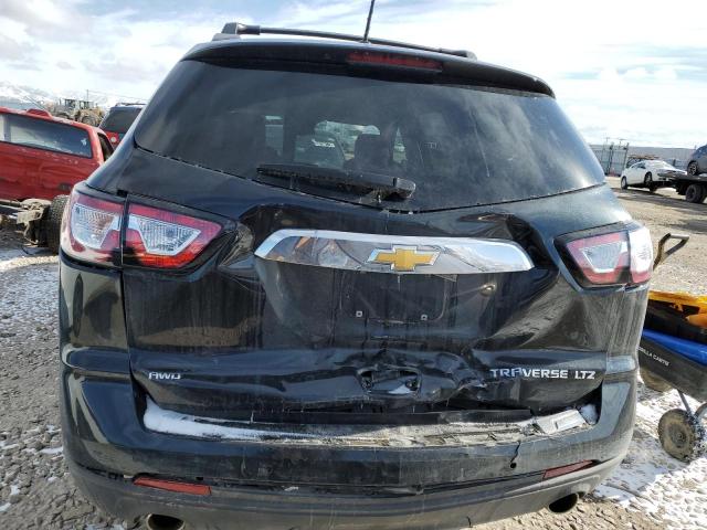 1GNKVJKDXEJ360529 - 2014 CHEVROLET TRAVERSE LTZ BLACK photo 6